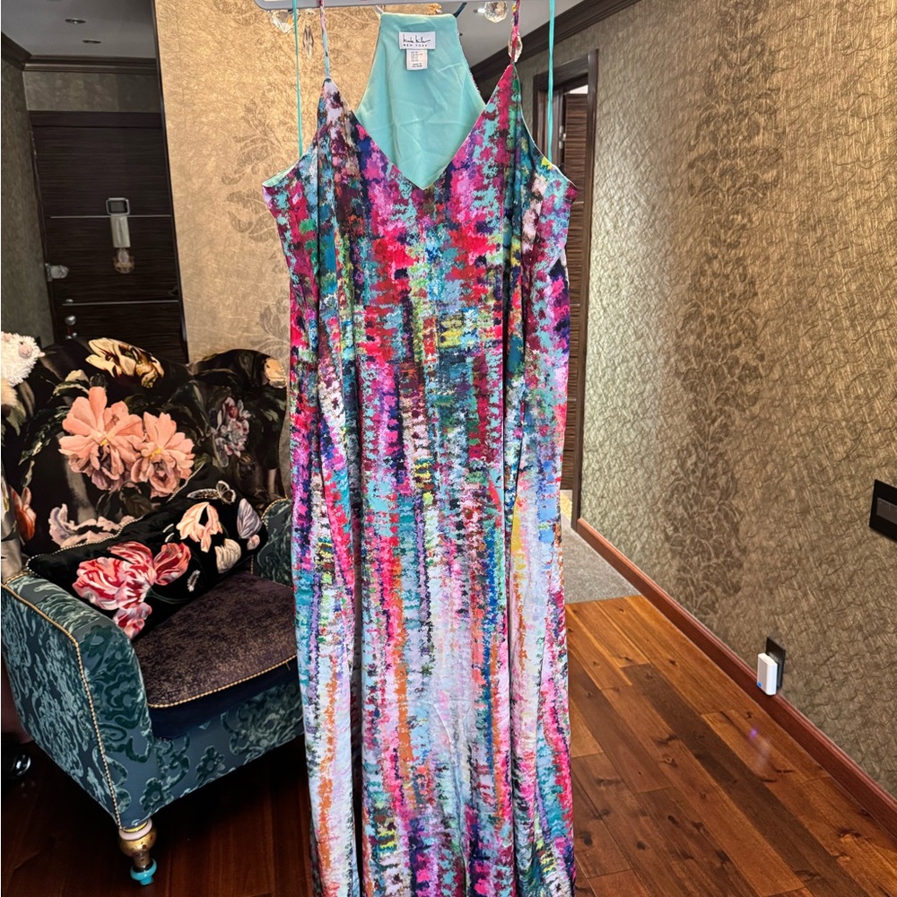 Nicole Miller Teal Dress - Picture 2 of 7